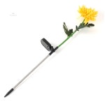 미소디자인 산책로조명 LED 태양광 정원등 국화 옐로우 LED잔디등 아파트단지조경 : 피넛코