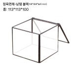 이끼 테라리움 케이스 사각 방수 투명 노 식물 키트 장식 플립 생태계 어항 023A (170x103x107) 풋패드 : 페퍼민트데이79