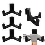 평생 보관 창고 조직 수직 사이드 플라스틱 창고용 블랙 교체용 후크 야외 정원 브래킷 : 럭키트레이드1