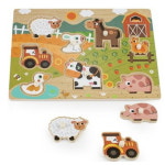 꼭지 퍼즐 동물농장 관찰력 소근육발달 안전완구 : 현자마켓