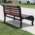 리조트용 야외 휴게 등받이 공원 알루미늄 나무 있는 의자 의자 거리 벤치 벤치 Pine wood 55 72 84c : 아람채-힐트리움