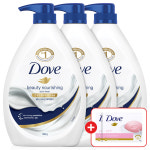 도브 바디워시 대용량 바디클렌져 뷰티너리싱, 1L, 3개 : 키즈24