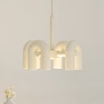 달아조명 곡선 디자인 식탁조명 펜던트 인테리어조명 아르커스 4등 : 달아조명