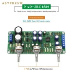 NAD-JRC4580 TREBLE 및 BASS NAD 회로 PCB/DIY 키트/완성 보드의 단일 종단 클래스 A 프리앰프 베이스 : 루베인