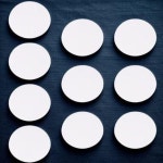 10 유화 보드 캔버스 코튼 라운드 패드 서클 스케치 드로잉 패널 오일 아크릴 템페라에 적합 : 블루스토어26