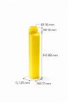 HDPE  Hitachi 20ml yellow Bottle 히타치 전용시약보틀 18개입 1박스 화이트 캡 레드캡 선택가능 캡 포함 가격 : 주식회사 한길메디텍