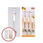 헤이지 C0811 오미챠밍티스푼 퍼플 3P세트 티스픈 티수저 카페티스푼 커피숟가락 : 헤이지08