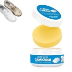 화이트 신발 클리닝 크림 2개, 다용도 세척 얼룩 솔리드 제거 포함, 클리너 페이스트, : 온슈어데이