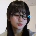 오벌형 안경 긱시크 캣아이 뿔테 여자 패션 프레임픽 플루토 C1 블랙 : 오마이선글라스 코리아