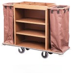 호텔 청소 카트 객식 펜션 무소음 도구 세탁물 객실 숙박 업소용 빨래 모텔 린넨카트 : 늘봄베란다