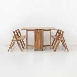 [3월초입고예정] 소로홈 4인 원목접이식테이블세트 BDC45 아카시아 내추럴 5669.3153 : 마켓비 공식스토어