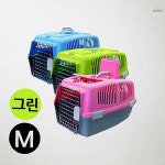 SAW 애견이동장 도기프렌드 칼라 이동장 그린 M 강아지 켄넬 캐리어 외출 가방 : 스마트올웨이즈