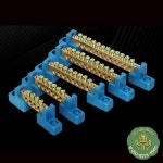 1pcs 69 구리 접지 바-배전 상자 제로 배선 연결용 4/6/8/10/12 홀 터미널 블록 : 위시마켓01