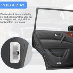 4Pcs 자동차 도어 라이트 로고 프로젝터 Infiniti Q50 /60 /70 G25 /37 QX50 /56 /80 M25 /35 FX35 /45 /50 EX25 /37, 밝은 : 14번째마켓