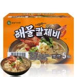 이가자연면 해물칼제비 155.5g 5개입 코스트코 캠핑 밀키트 간식 분식 포장마차 간편식 : 청년상사 스토어