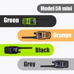 바오펑 UV-5R 미니 무전기 4색 1/2/4배율 다용도 블루투스 6밴드 듀얼 PTT USB-C 충전기 999채널 선물용 1PCS-Black : 월드바이홈