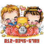 [십자수도안] 황금돼지꾸리 12x10cm (다용도 주차도안) - 소다 : 더십자수