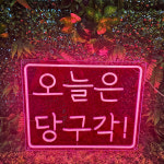 led네온사인 주문제작 학원 학교 교습소 아카데미 포토존 네온인테리어 한글 10cm : 언제나좋은날