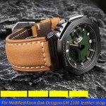 2416밀리미터 카시오호환 GSHOCK 시리즈 농장 오크 GM2100 GM110 남자 워치 밴드 수정 서리로 덥은 암소 가죽 스트랩 : 전진트레이더스5