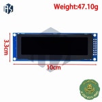 실제 OLED 디스플레이 3.12 인치 256x64 도트 그래픽 모듈 스크린 SSD1322 컨트롤러 지지대 SPI : 원클릭시스템