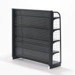 마트 선반 100x30x130cm 가판대 진열대 매대 철제 약국 과자 : 위바이1호점