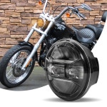 Harley Sportster Dyna Iron 883 H5006 Motocycle Offroad Beetle 용 DRL이 장착 된 라운드 5.75 인치 LED 헤드 라이트 5-3 : 디로스로직
