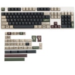호환  140 키세트 GMK Wild Keycaps PBT 염료 승화 키 캡 ISO가 있는 체리 프로파일 키캡 3U 7U 스페이스바 1.75u 2u Shift 입력... 