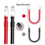 배터리 연결 케이블 2AWG 헤비듀티 30/50cm 소프트 터미널 와이어 자동차 전자 액세서리 : 퀀티아-14A