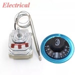 1PC 6Pin 3상 380V 16A 0 7M 와이어 25A 2M 30-110C 50-300C 조정 손잡이 프로브 온도 컨트롤러 모세관 온도 조절기 스위치 : 찰스몰44