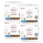 좋은느낌 좋은순면 날개 대형, 16개입, 4팩 : 도토리잡화