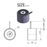 H3425 12v 24v 20kgs /200N 전 1Pcs(H3425 12v)에 전원 공급됨 H3425 12v : 코어상품마켓