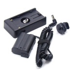 NP F9600 F750 배터리 어댑터 플레이트 키트 (EN-EL15 더미 포함) 니콘 카메라 Z6 Z7 D600 D800E D810A D7200 용 EP-5B : 옴니비즈5