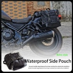 할리 886 R1200GS 용 빈티지 오토바이 사이드 백 방수 캔버스 라이더 시트 : 희망찬스토어