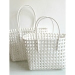 높이17CM 사우나 미니화이트 수영바구니 가방 물빠지는 배스 세탁 밑창16x높이17cm 칸막이 플라스틱 밑창16 목욕바구니 장바구니 햄퍼... 