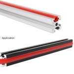 압출 T 슬롯 커버 씰 더스트 스트립 브래킷 삽입 채널 필러 6mm 80 20 10 시리즈 2040 1인치 V 슬롯 압출 알루미늄 : Amazing009