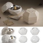향버너 항아리 실리콘 몰드 DIY 아로마 테라피 스토브 촛불 컵 석고 장식 에폭시 송진 홈 데코 : 두룸상사