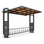 자전거보관대 자전거보관소 주문제작 주차10대 BS18 : 푸컴코리아