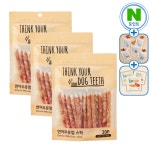 (N포인트+)띵독 띵크유어독 강아지 스틱개껌 연어 우유껌 스틱 20p, 240g, 3개 : 루비앙펫