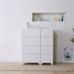 가온퍼니처 슈프림 600 서랍장 시리즈 W600 X D410 X H1093, 4단, 화이트 : 가온퍼니처