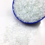 16g 1000pcs 23mm AB 명확한 다채로운 관 느슨한 스페이서 구슬 Cezch 유리 씨앗 Handmade 보석 DIY 의류 : 나비컴퍼니N
