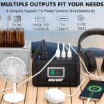 HOWEASY 휴대용 발전소 120W(240W 피크) 24000mAh 캠핑 태양광 발전기 : 오다직구2