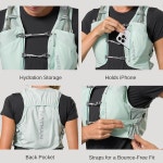 네이선 여성 수분 공급 조끼 - 가벼운 메쉬 통기성 2x14온스 플라스크 2L 블래더 : 타다직구3