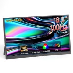 18 5인치 1080P FHD 100Hz 주사율 게이밍 모니터 72 sRGB IPS 패널 노트북 PC 휴대폰 Mac용 듀얼 유에스비 미니 HD : 룰루랄라LULULALA
