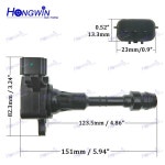 6PCS 22448-8J115 22448-8J11C UF349 5C1403 닛산 VQ35DE 패스파인더 ELGRAND TERRANO 3.5 LTR 1995-2009 용 점화 코일 : 디보스코어