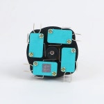 30mm 조이스틱 스위치 순간 모노레버 4NO 4NC 4 위치 재 스프링 리턴 래칭 Wobble 스틱 크로스 스위치 HKF4-11-4L HKF4-11-4L Momentary... 