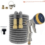 고압 정원 워터 호스 농장 관개 세차 PVC 릴 건용 2.5-30 가능한 유연한 줄무늬 파이프 : 희망찬스토어