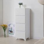 가온퍼니처 슈프림 400 서랍장 시리즈 W400 X D410 X H1093, 4단, 화이트 : 가온퍼니처