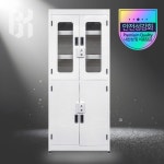 PP 시약장 내화학 내산성 시약장 CG1W-800C (w800 x d520 x h1990) 가성비 깔끔한 디자인 이중잠금 안전캐비넷 : 바이오 랩마트