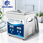 호환  Granbosonic 초음파 목욕 1L 120W Degas 히터 타이머 디지털 디스플레이 초음파 청소기 가전 제품 : 코랑옐로