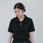[엽페] 카라 포인트 티셔츠 블랙 : YUPPE